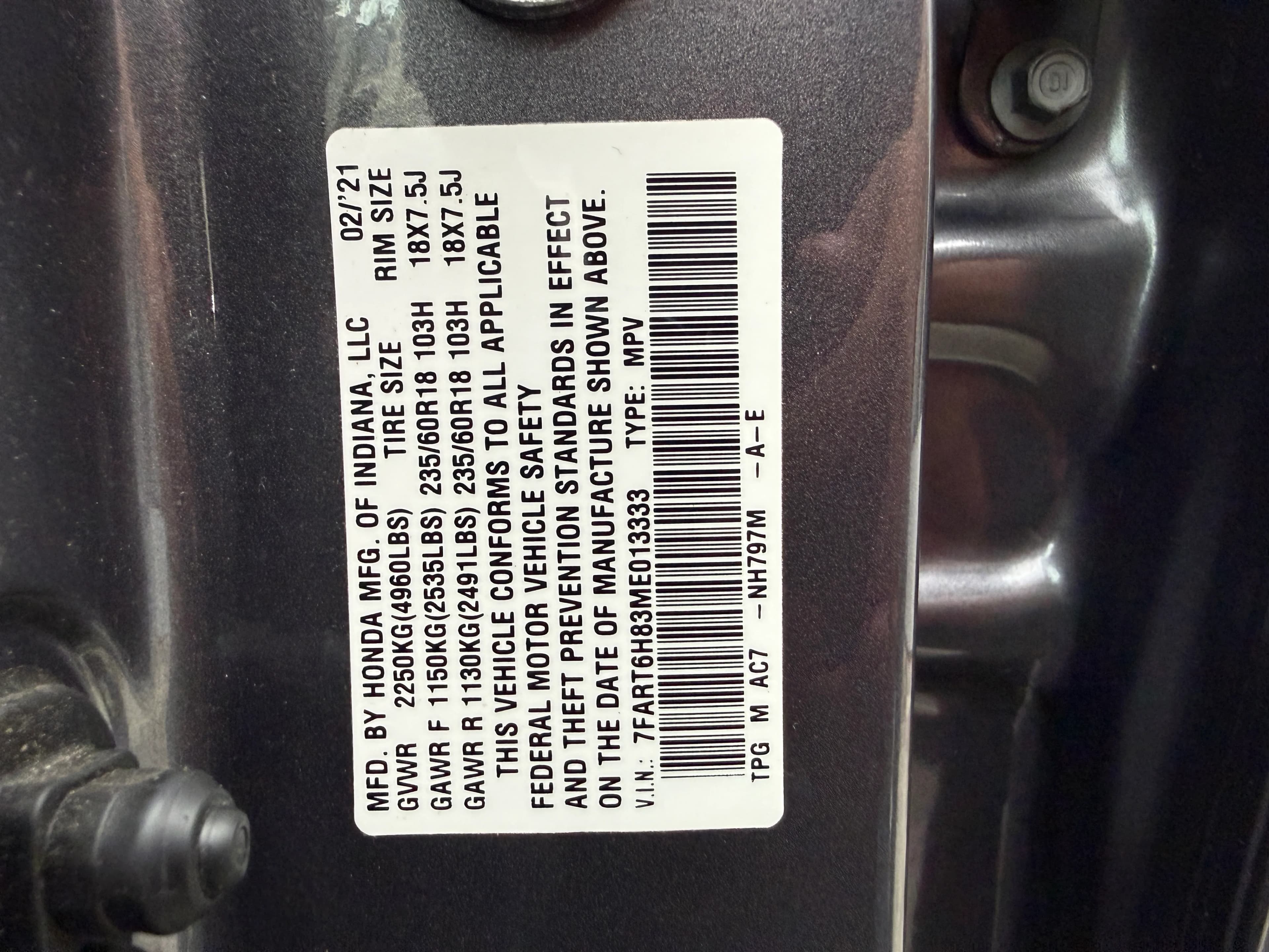 Honda CRV EXL